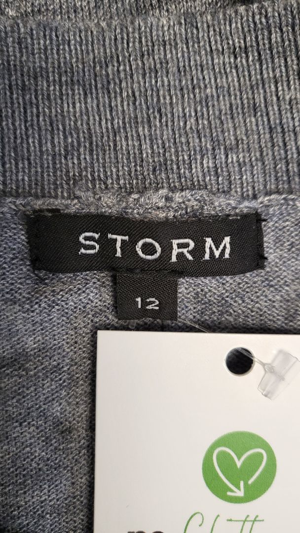 Storm Gray Merino Blend poncho (12)