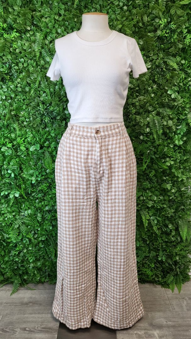 Ghanda Check Wide Leg Pant (12)