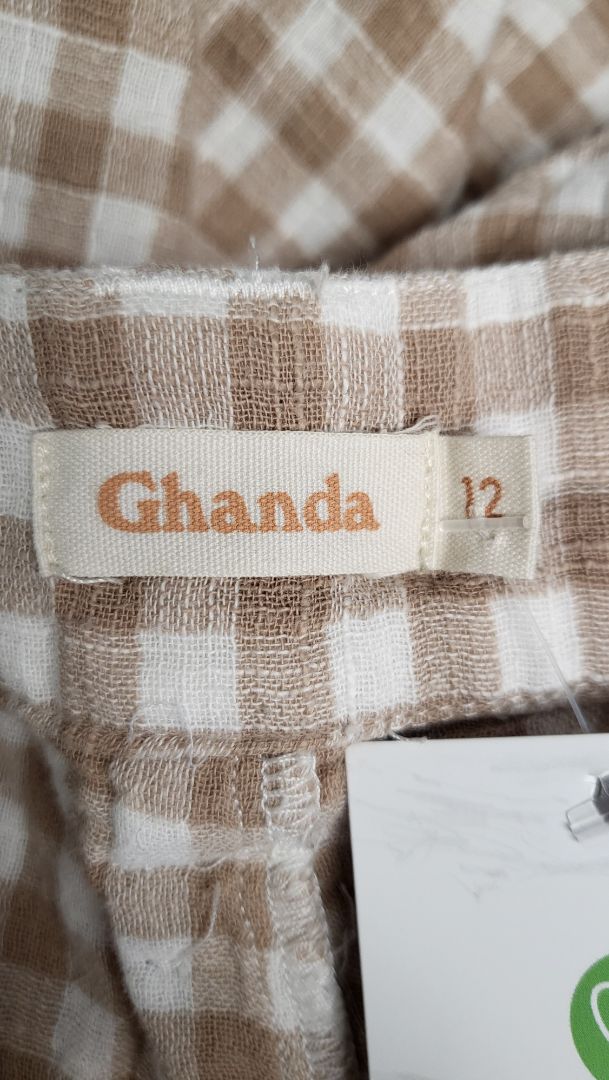 Ghanda Check Wide Leg Pant (12)