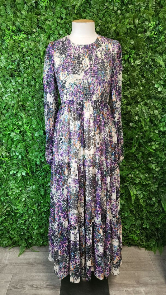 Augustine Floral Shirred Dress (8)