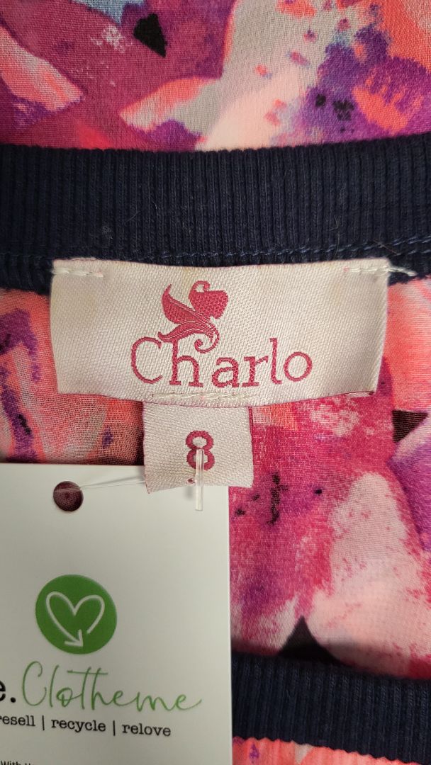 Charlo Pink Floral Top (8-10)