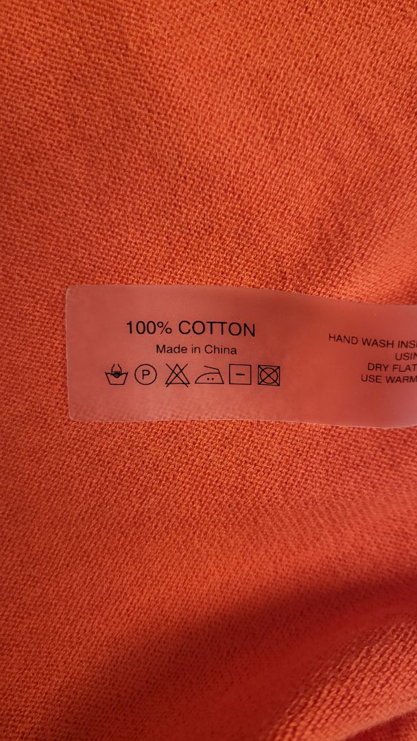 Marilyn Seyb Orange Knit Top (10)