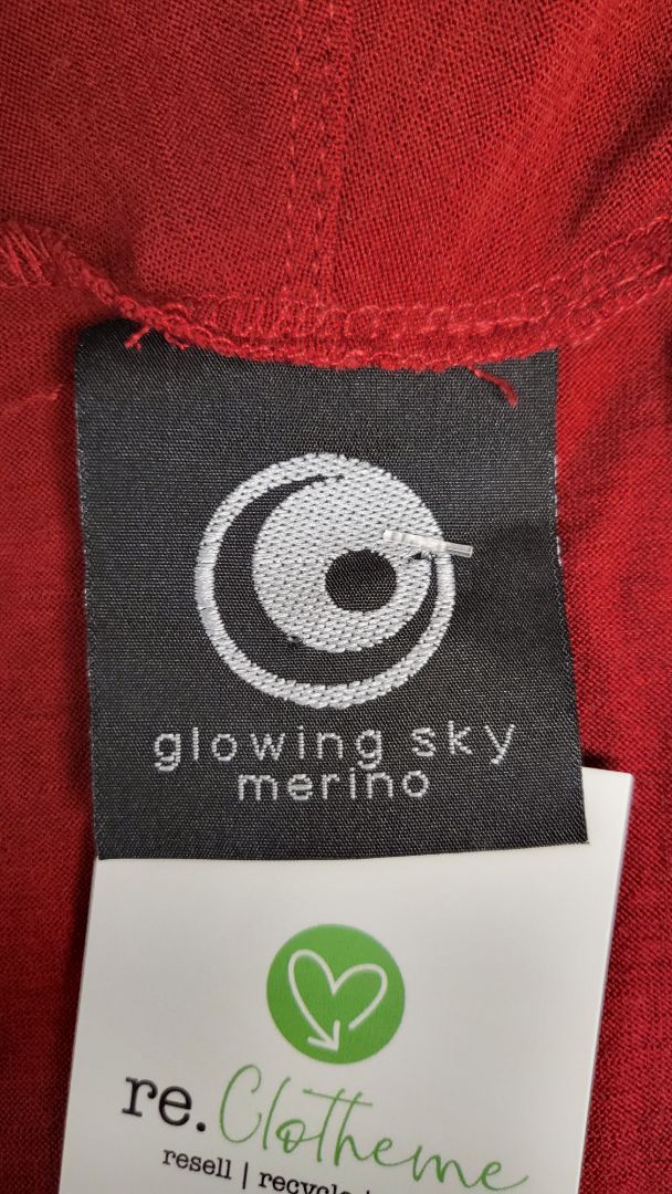 Glowing Sky Paprika Merino Knit Cardi (8-10)