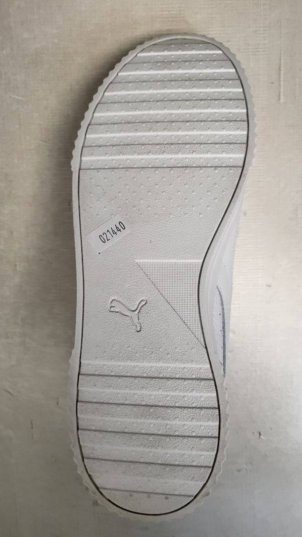 Puma White Carina Leather Sneakers (40)