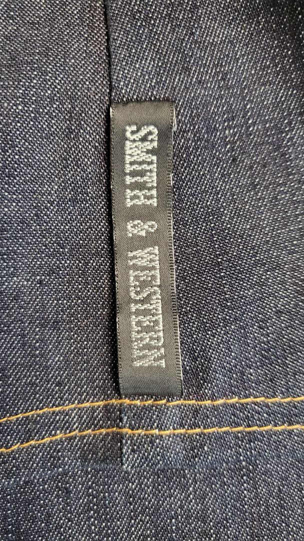 Smith & Western Blue Denim Waistcoat (10)
