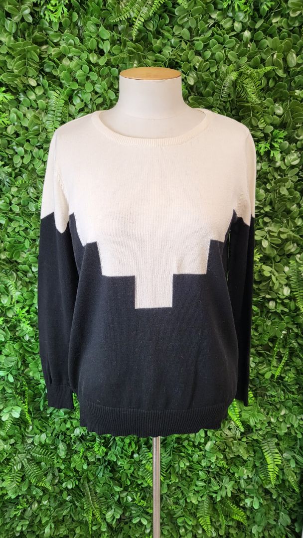 Muui Black/Cream Block Knit (10)