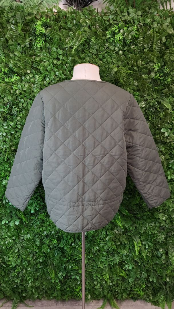 AS Colour Green Quilted Jacket (10)