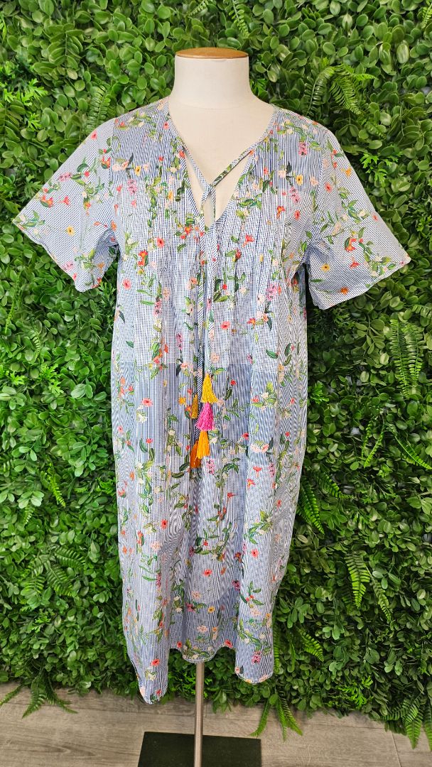 Madly Sweetly Micro Gingham Print Cotton Dress (10)