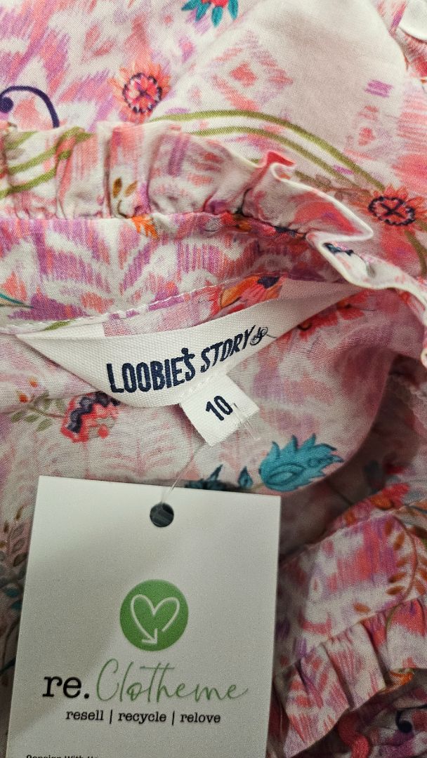 Loobies Story Print Tiered Midi Dress (10)