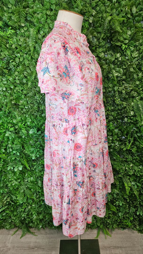 Loobies Story Print Tiered Midi Dress (10)