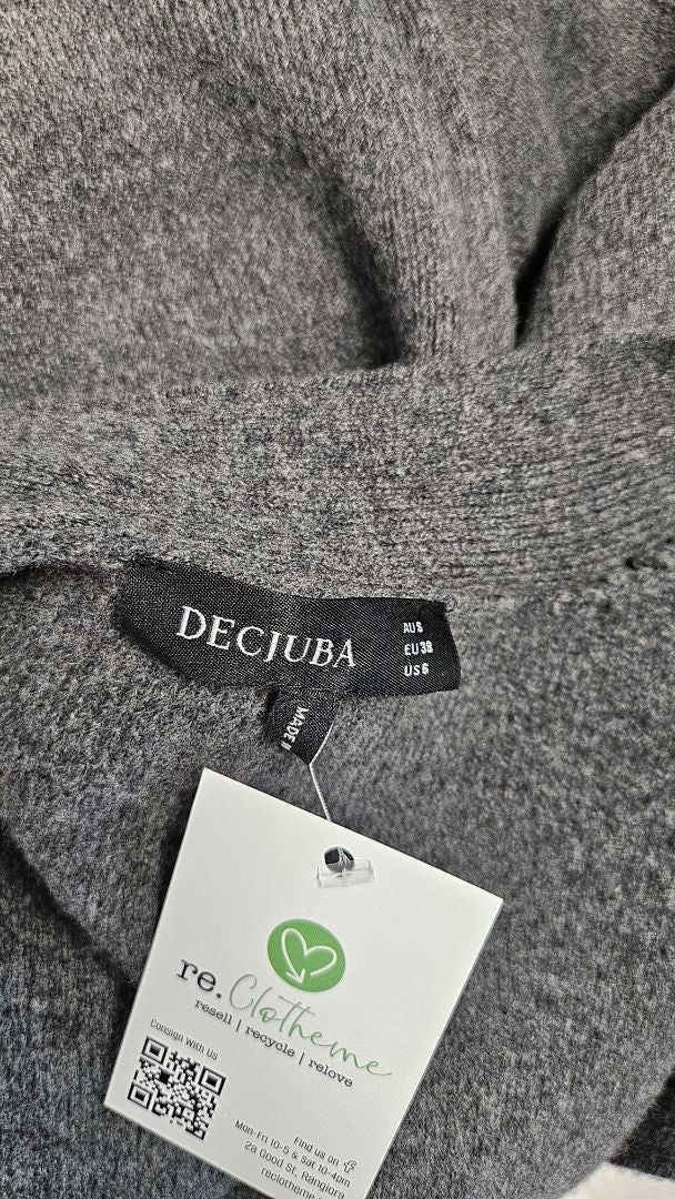 Decjuba Grey Longline Cardigan (10)