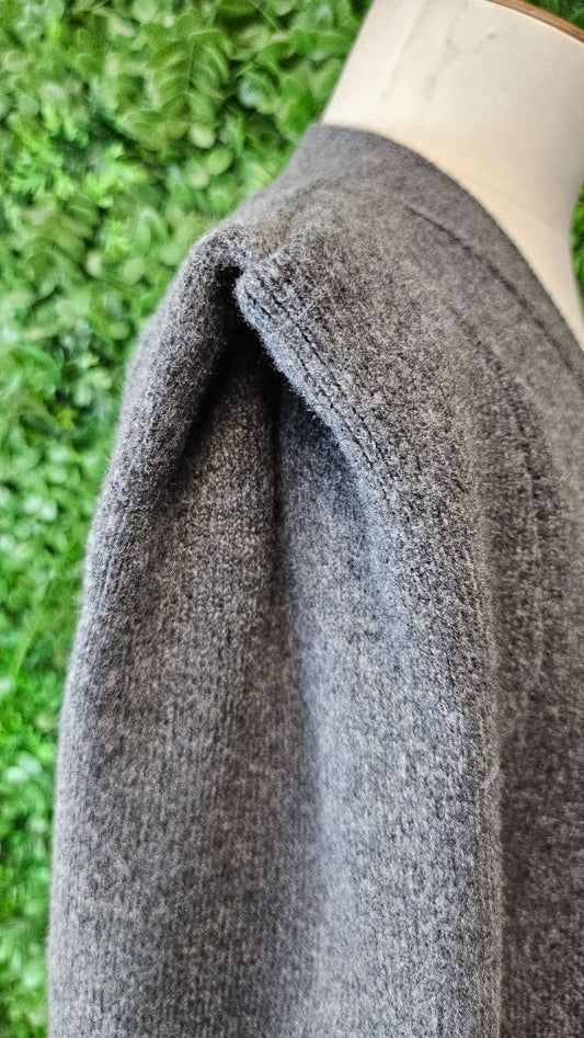 Decjuba Grey Longline Cardigan (10)