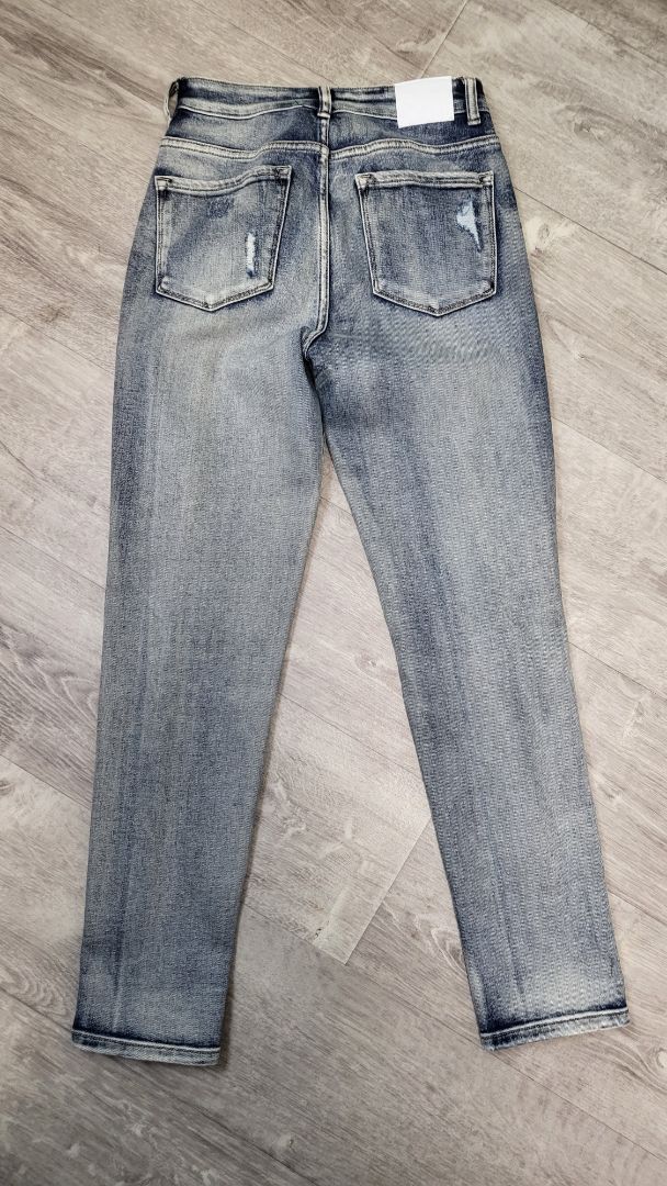 Shine On Washed Blue Distressed Jeans (8)
