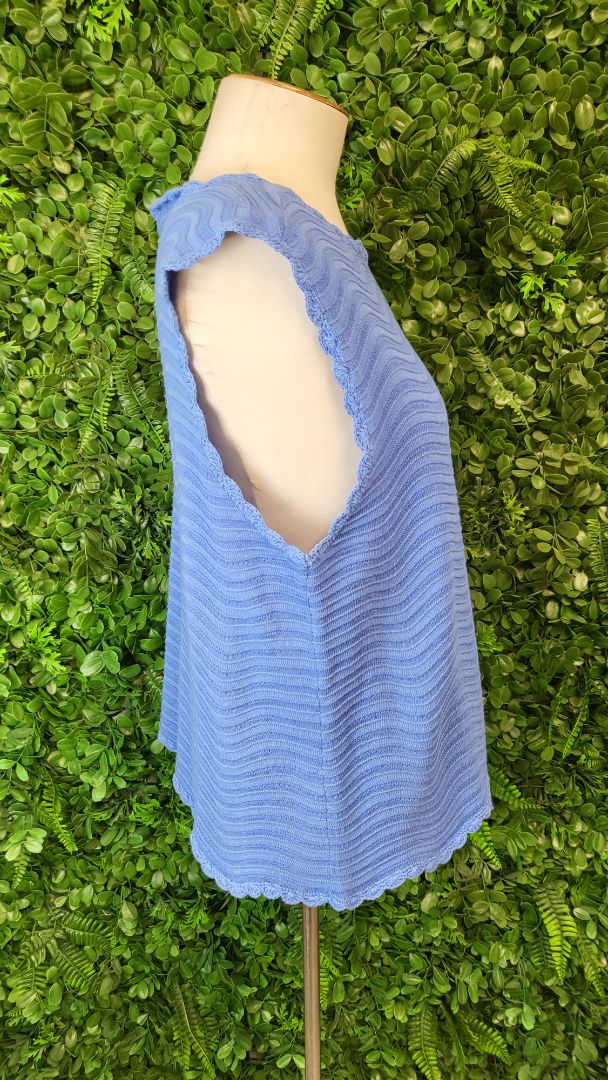 Betty Basics Blue Knit Tank (12)