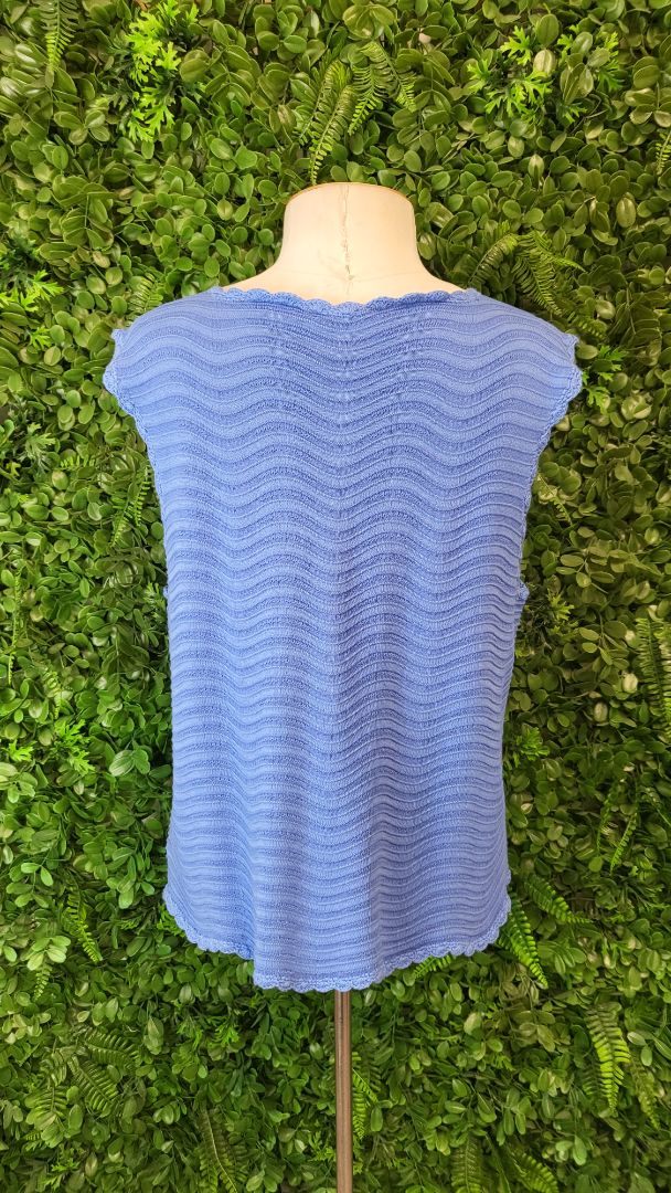 Betty Basics Blue Knit Tank (12)