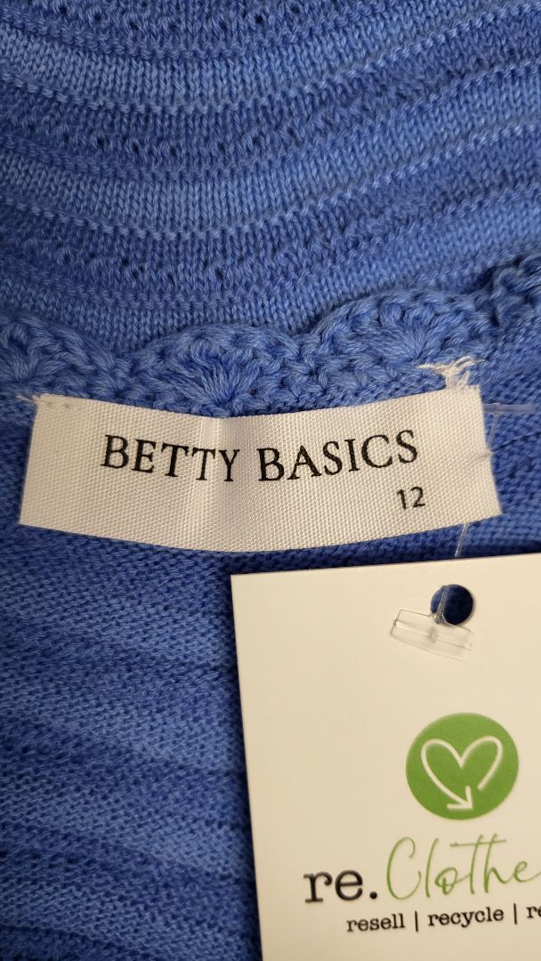 Betty Basics Blue Knit Tank (12)
