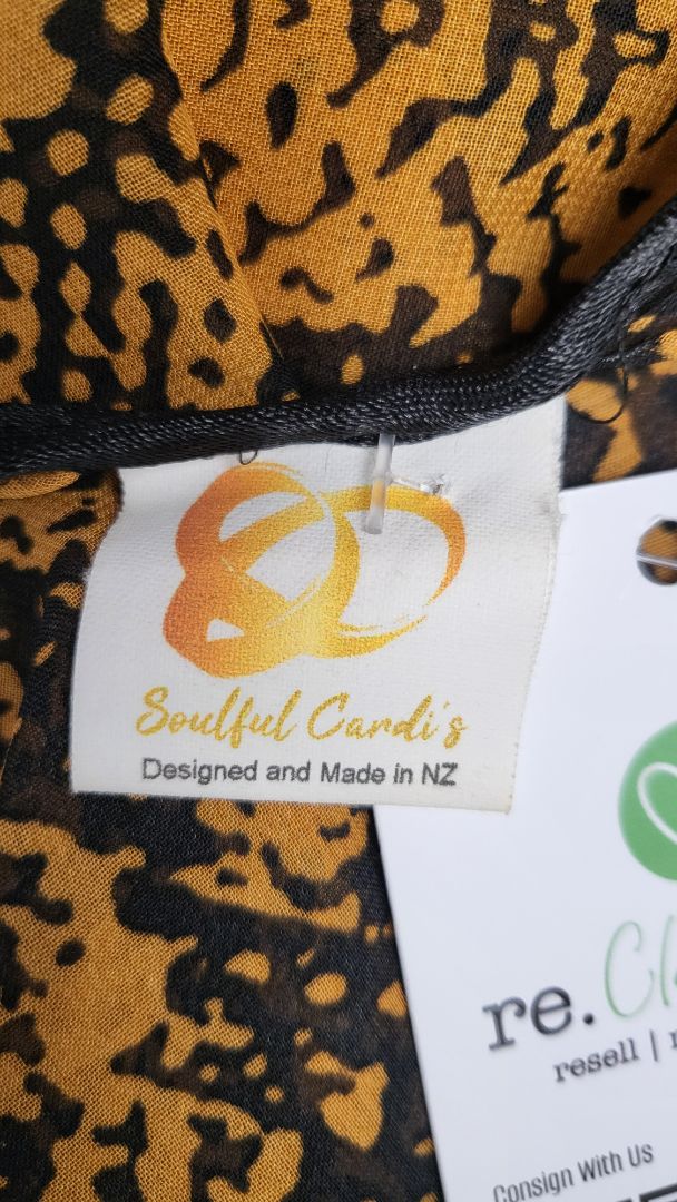 Soulful Cardi Animal Kaftan Top (OSFM)