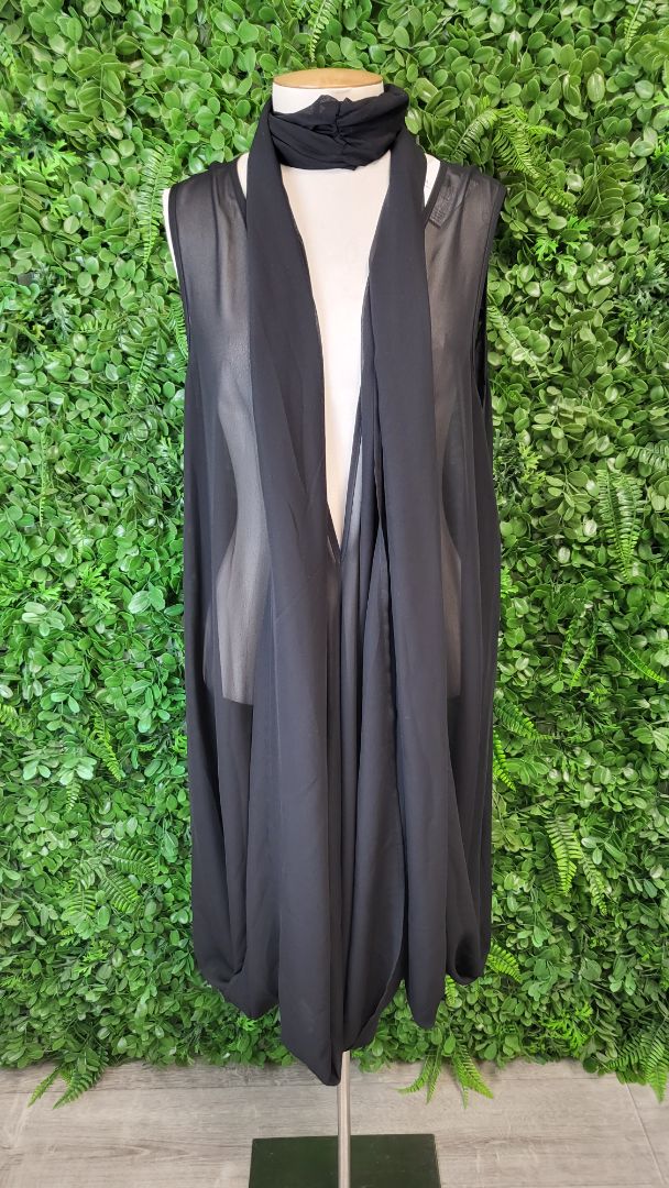 Unknown Black Sheer Tunic (14-16)