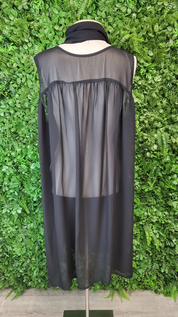 Unknown Black Sheer Tunic (14-16)