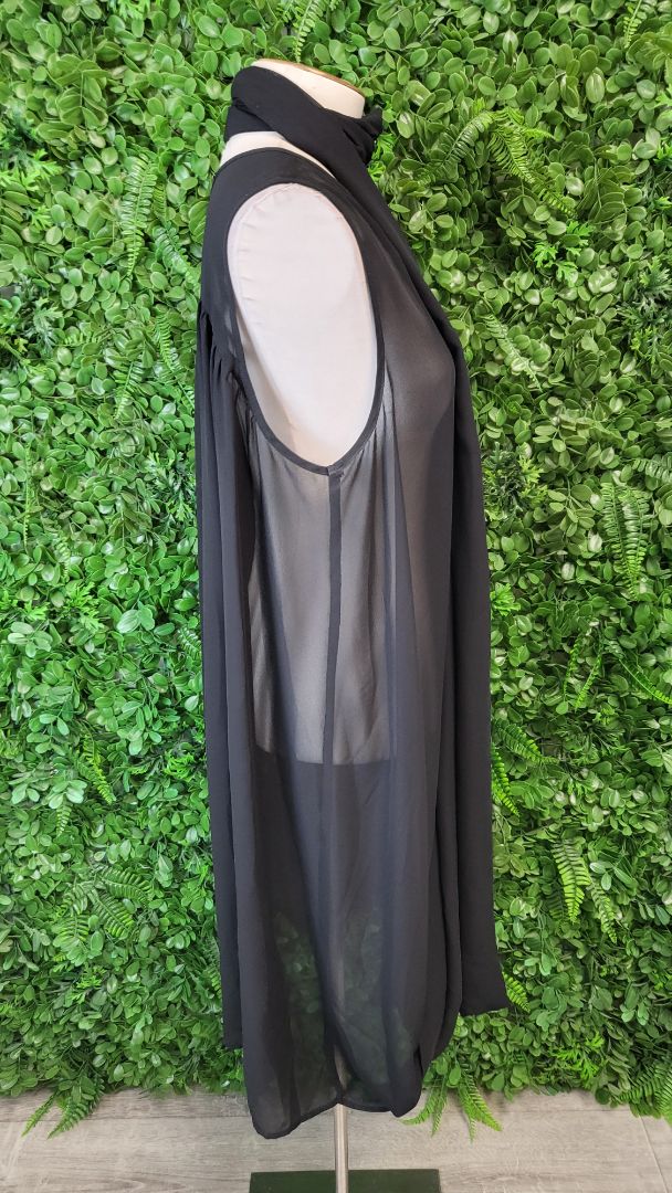 Unknown Black Sheer Tunic (14-16)