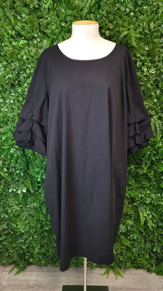 Cashews Black Pleat Cuff Dress (18)
