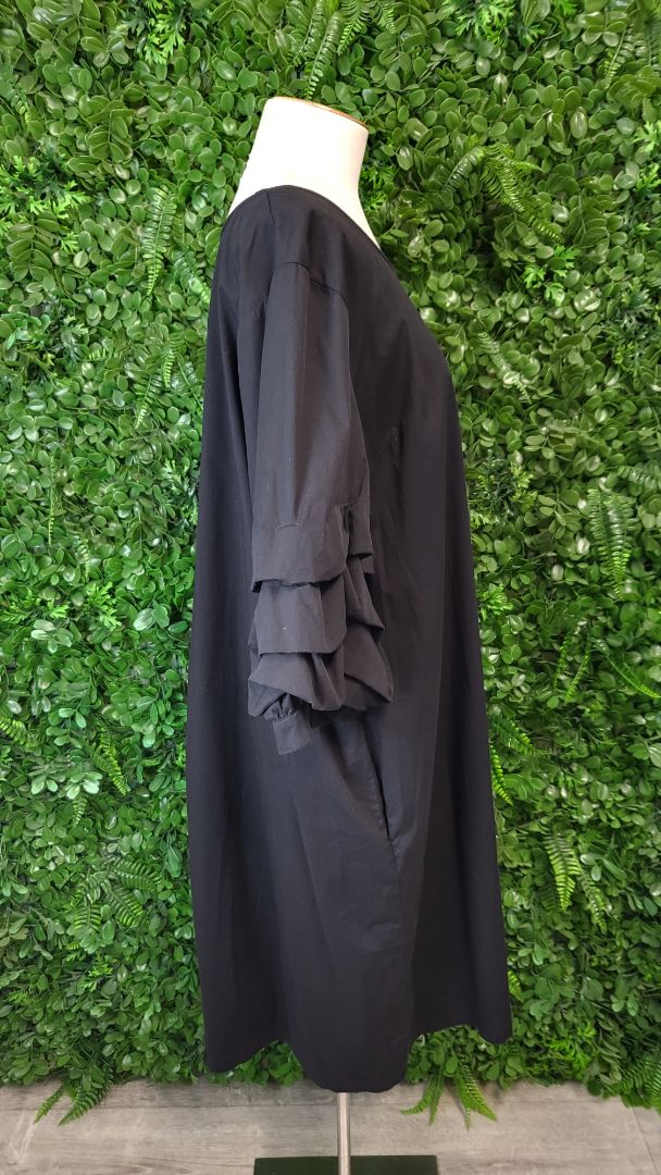 Cashews Black Pleat Cuff Dress (18)