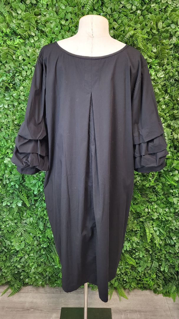 Cashews Black Pleat Cuff Dress (18)