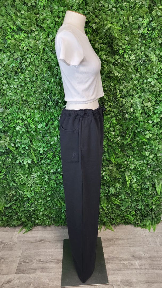 Karen Walker Black Pin Tuck Track Pant (14)