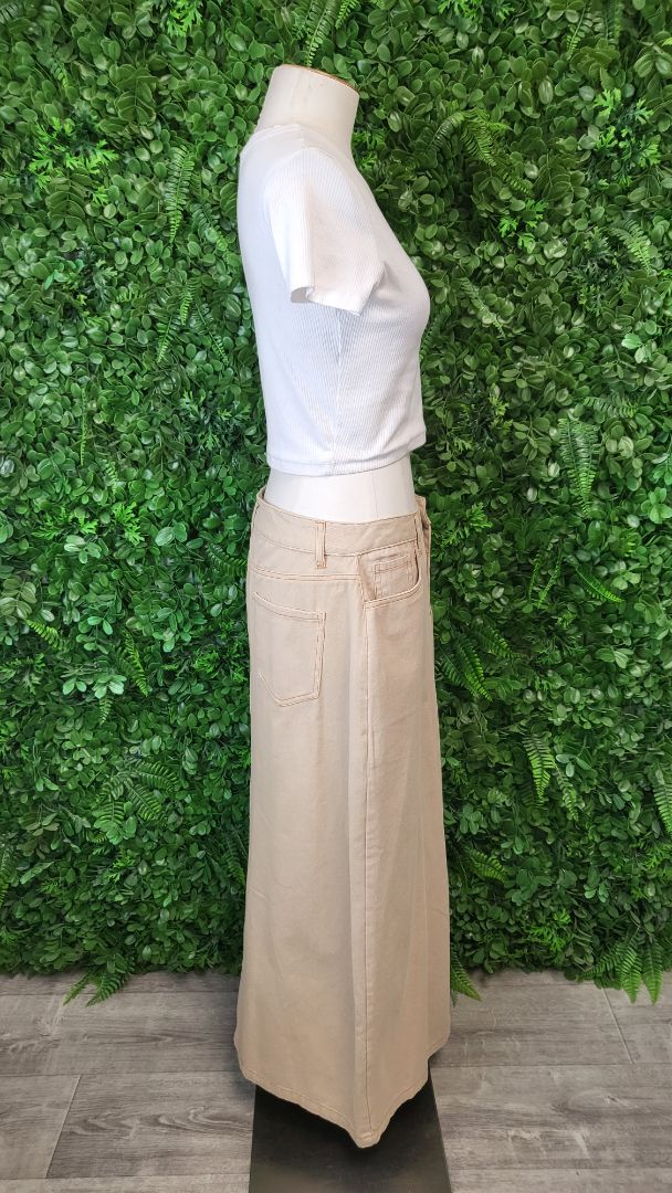 Pink Diamond Tan Long Pencil Skirt (12)