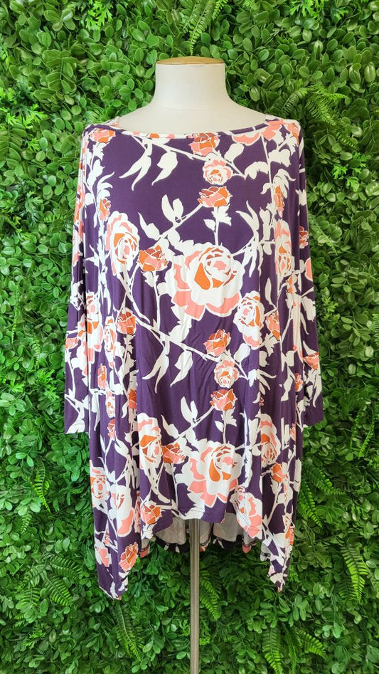 PQ Collection Print Oversized Top (16-24)