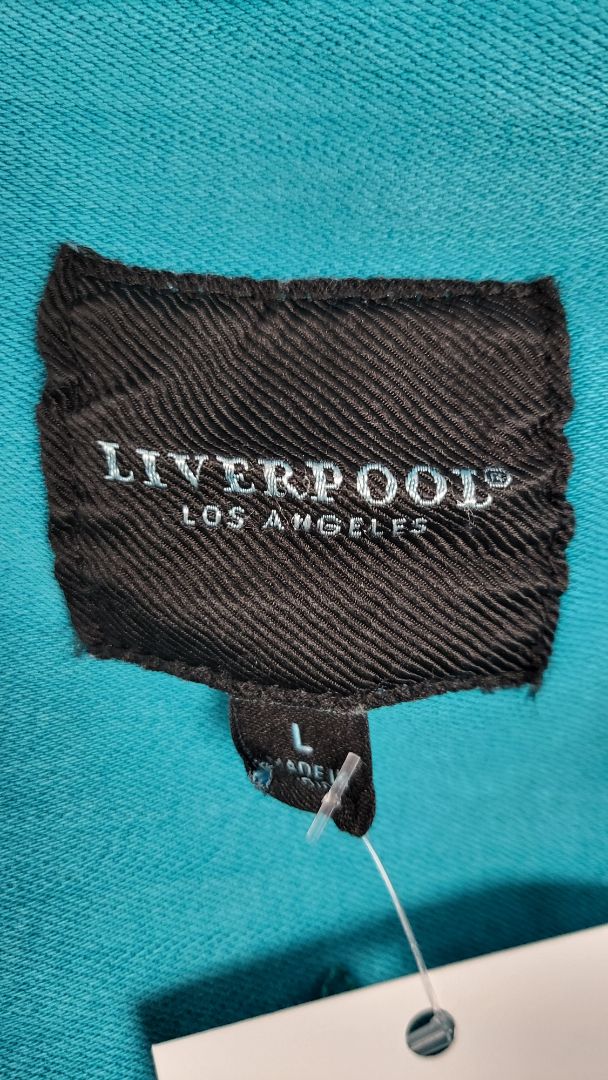 Liverpool Teal Stretch Denim Jacket (14)