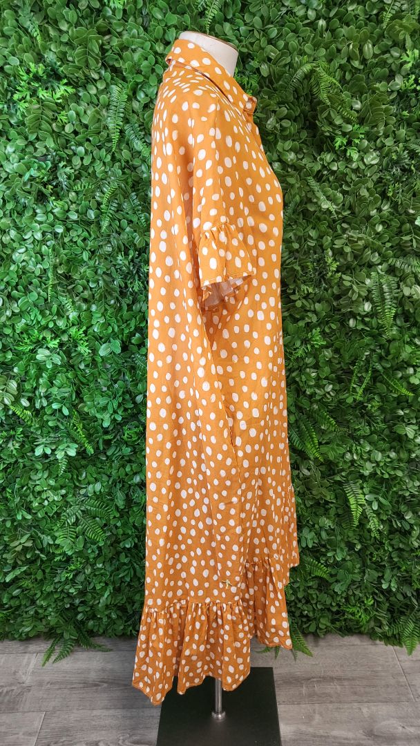 Stella+Gemma Mustard Spot Shirt Dress (14-16)