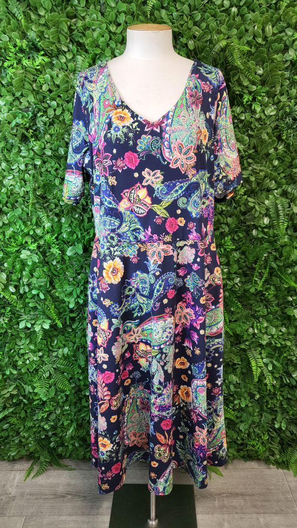 Popsy Print Midi Dress BNWT (18)