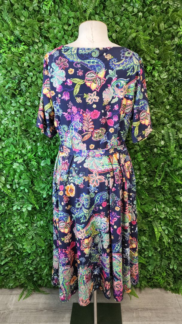 Popsy Print Midi Dress BNWT (18)