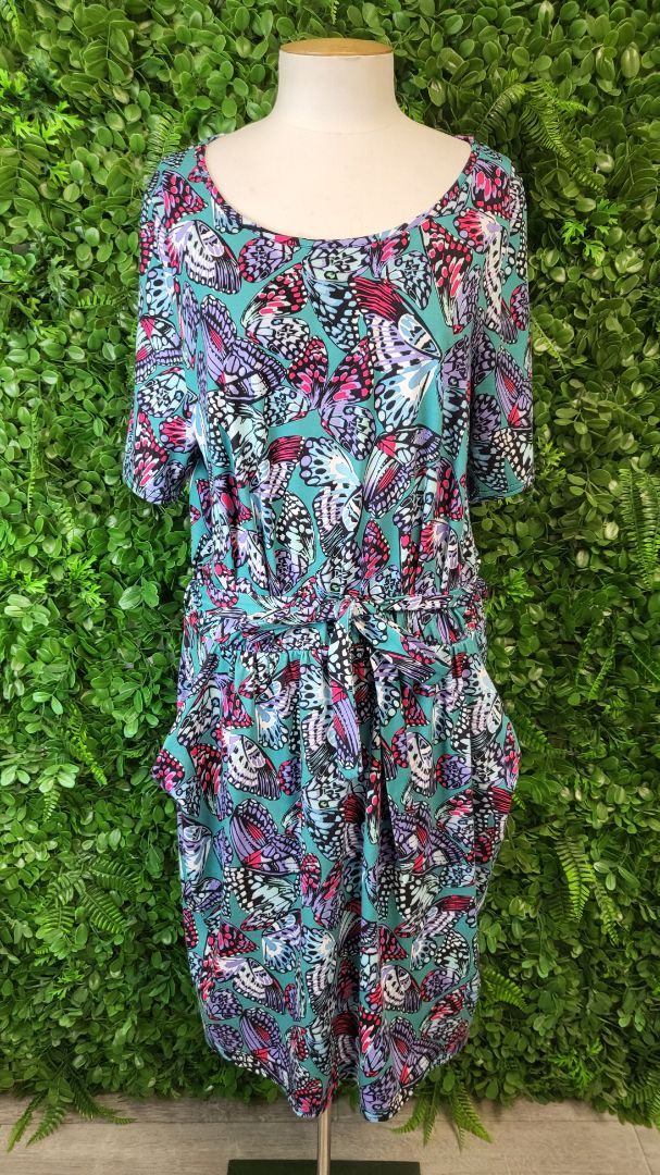 Popsy Butterfly Print Jolene Dress BNWT (18)