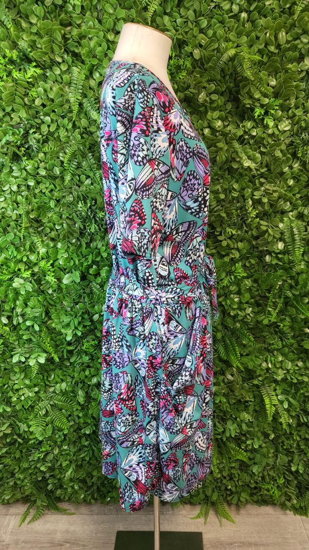 Popsy Butterfly Print Jolene Dress BNWT (18)