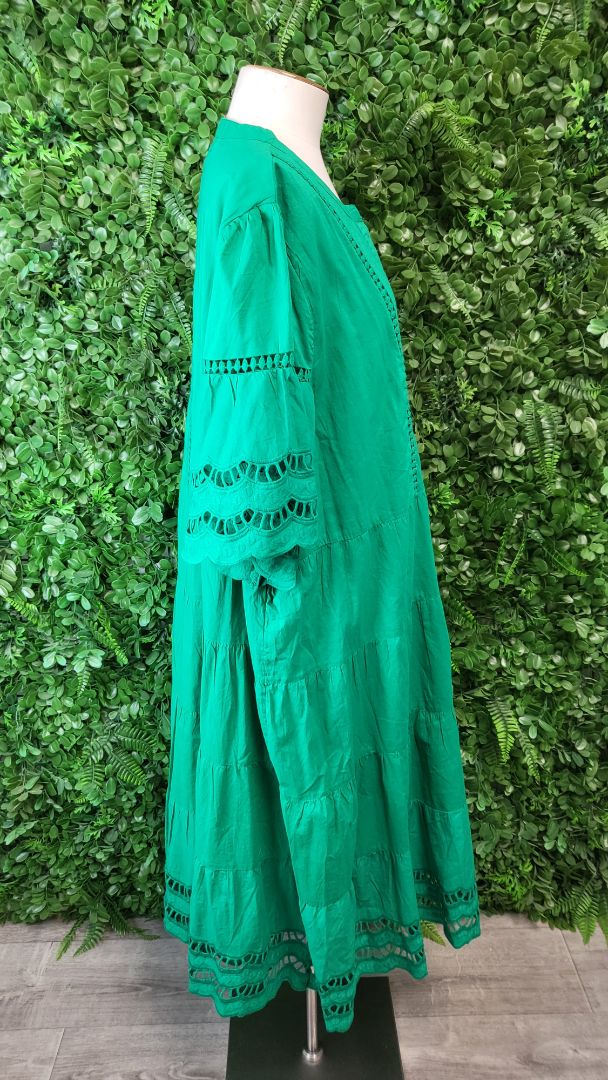 Virtuelle Green Tiered Dress (24)