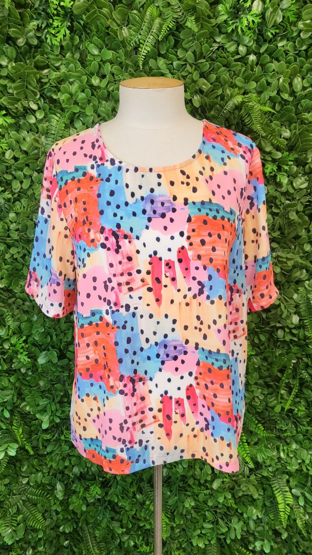 Foil Multi Print Top (12)