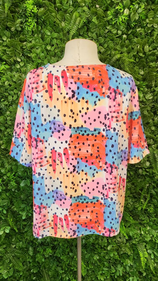 Foil Multi Print Top (12)