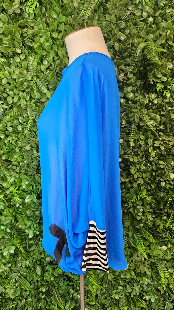 Johannah Design Blue Sheer Top BNWT (10)