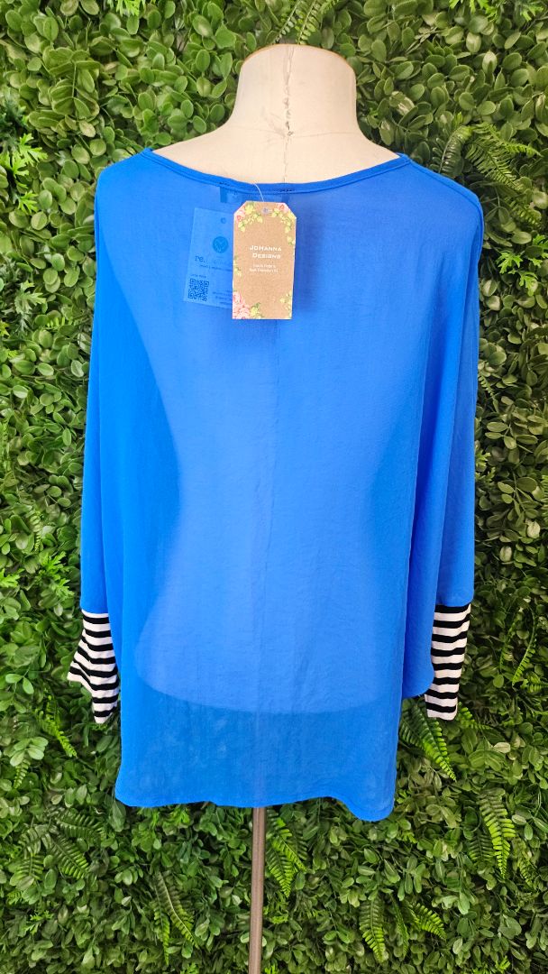 Johannah Design Blue Sheer Top BNWT (10)