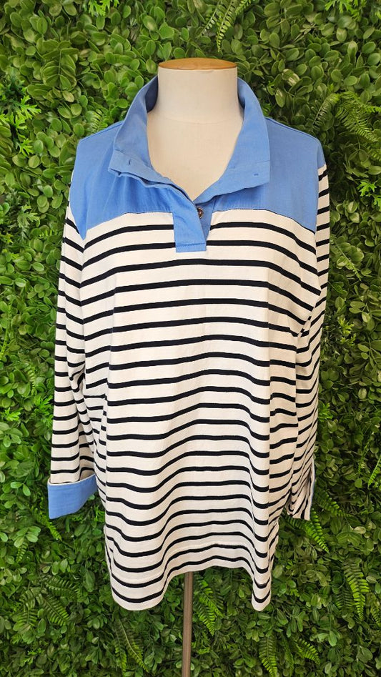 Charlie Jane Stripe Blue Pullover (16)