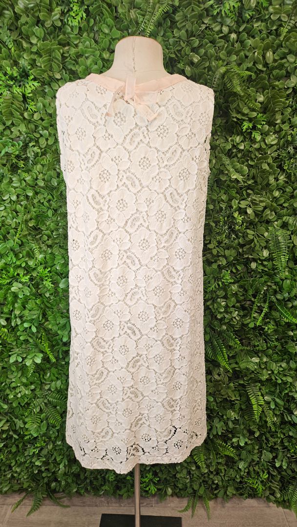 V Designs Cream Lace and Pearl Dress (14)