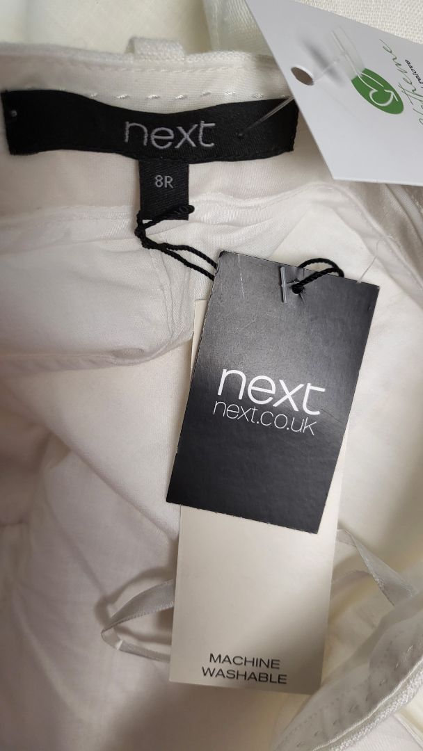 Next Off White Linen Pant BNWT (8)