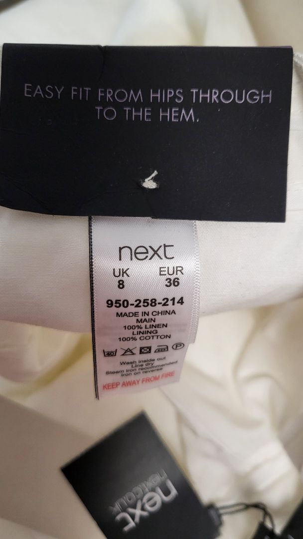 Next Off White Linen Pant BNWT (8)