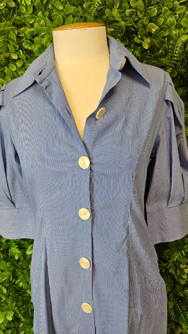 Zara Blue Tunic Top (8)
