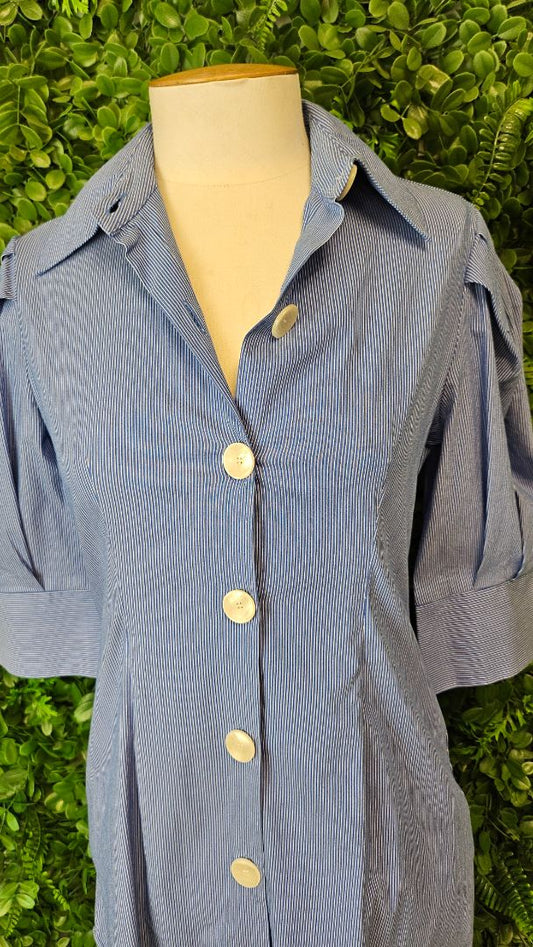 Zara Blue Tunic Top (8)