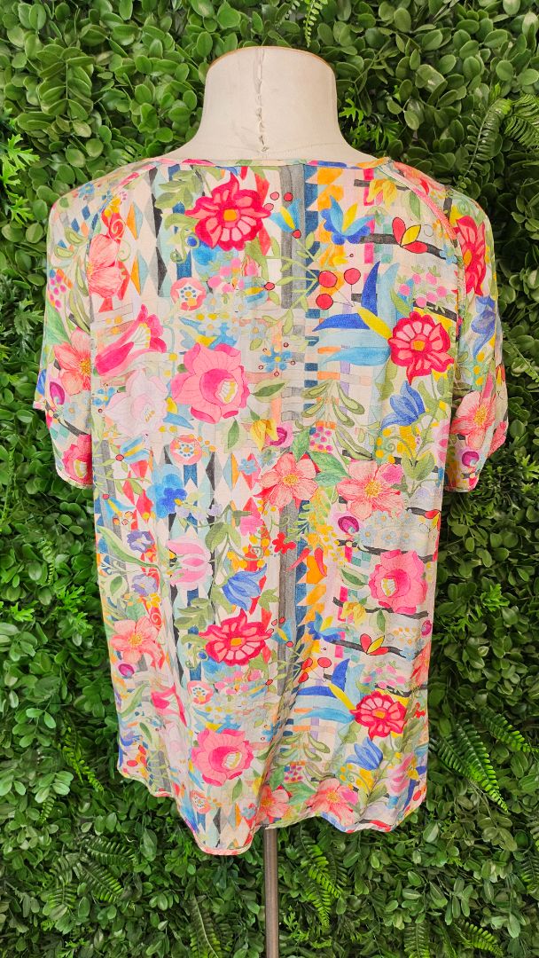 Madly Sweetly Abstract Cut & Paste Top (14)