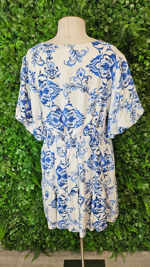 City Chic Floral Linen Mini Dress (18)