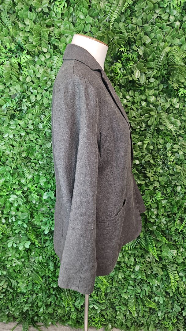 Max Olive Green Linen Blazer (10)